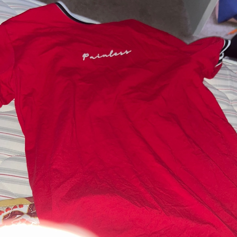 Nova Mens “painless” red shirt